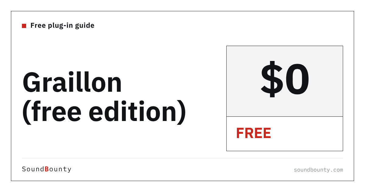 Graillon (free edition) is free: features, how to get it and supported formats (2026)
