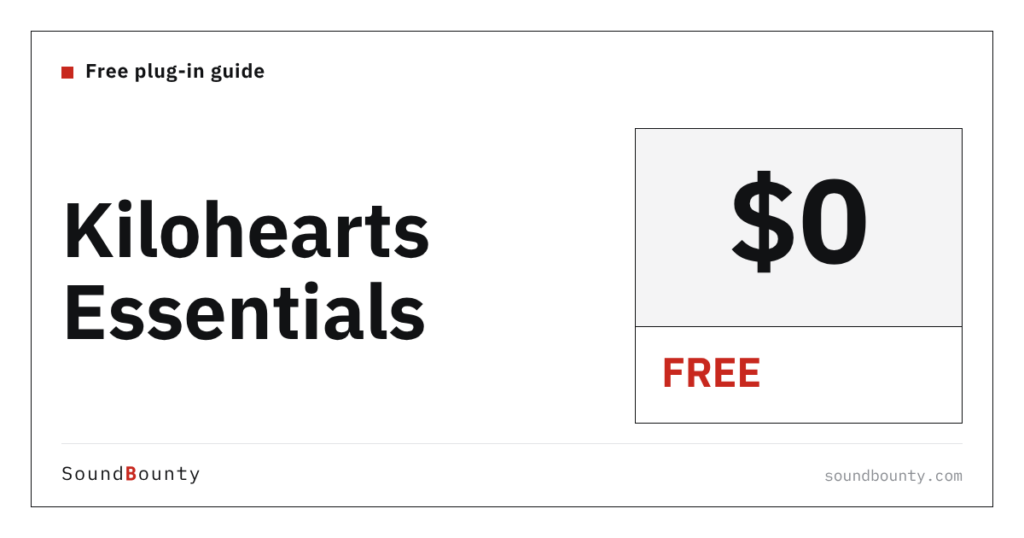 Kilohearts Essentials is free: features, how to get it and supported formats (2026)