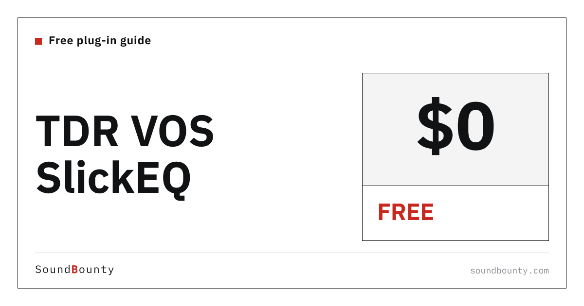 TDR VOS SlickEQ is free: features, how to get it and supported formats (2026)