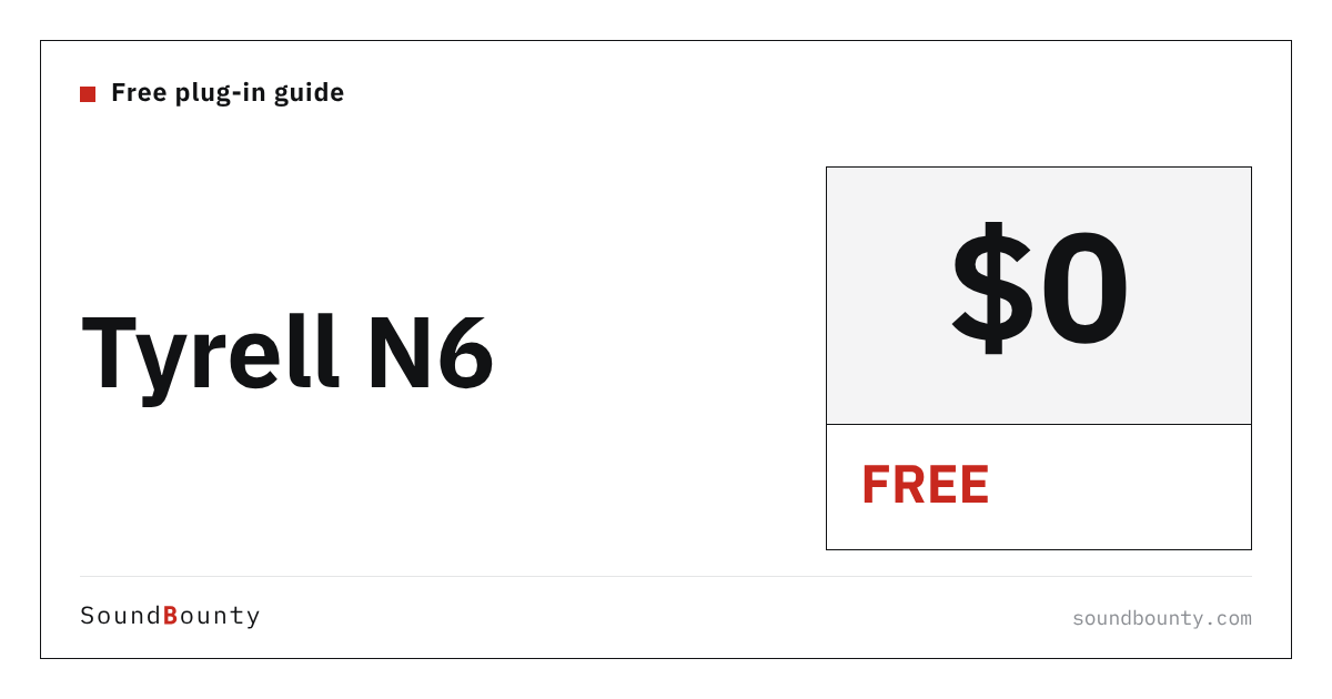 Tyrell N6 is free: features, how to get it and supported formats (2026)