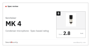 Sennheiser MK 4 condenser microphone: features and spec-based rating