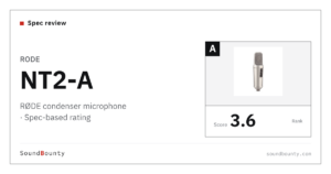 RØDE NT2-A condenser microphone: features and spec-based rating
