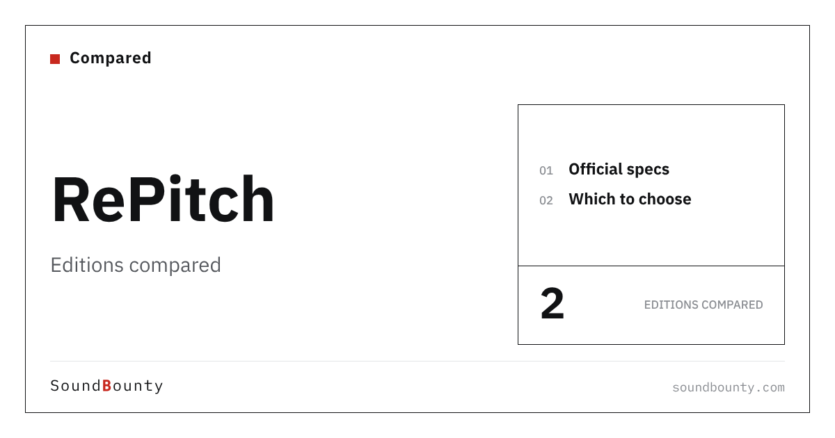 RePitch Editions Compared: Elements or Standard?