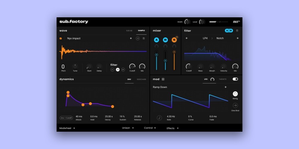 AIR Sub Factoryの画面
