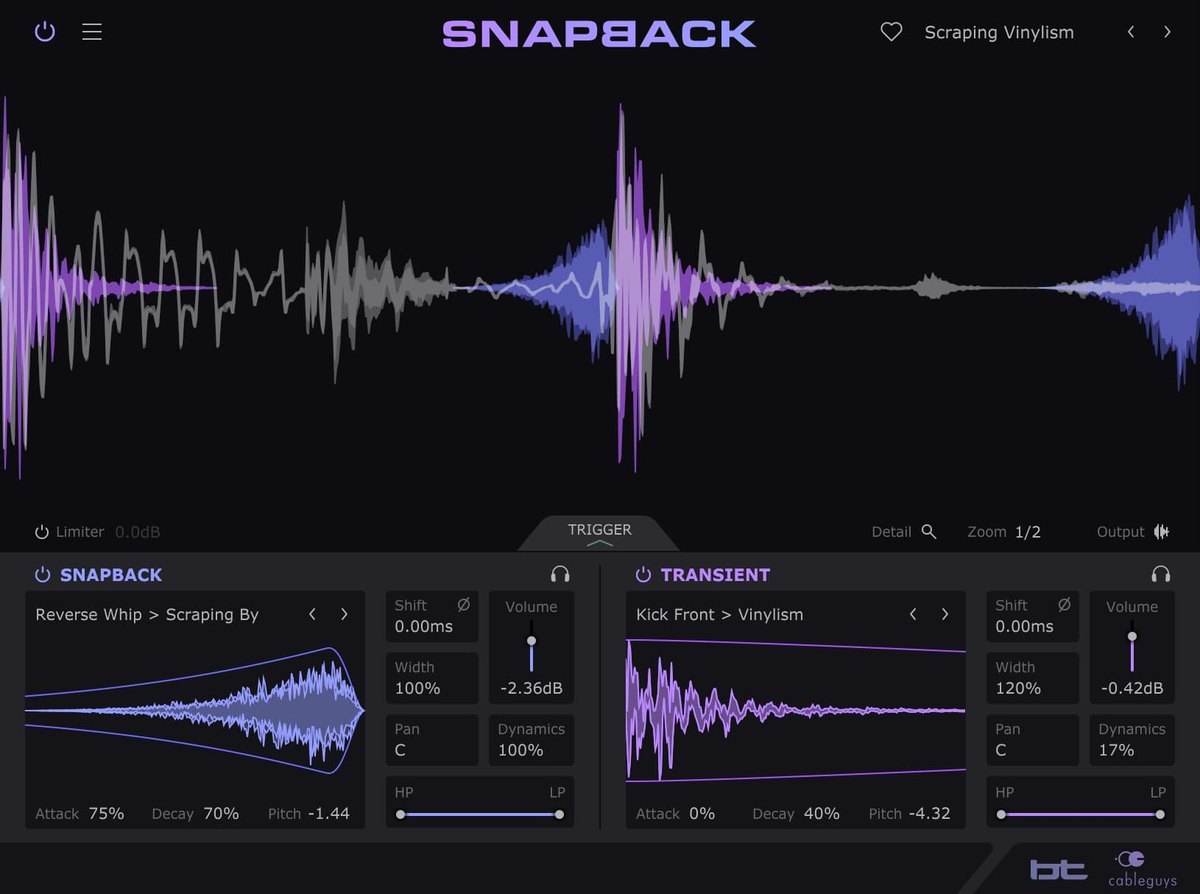 Snapbackの画面