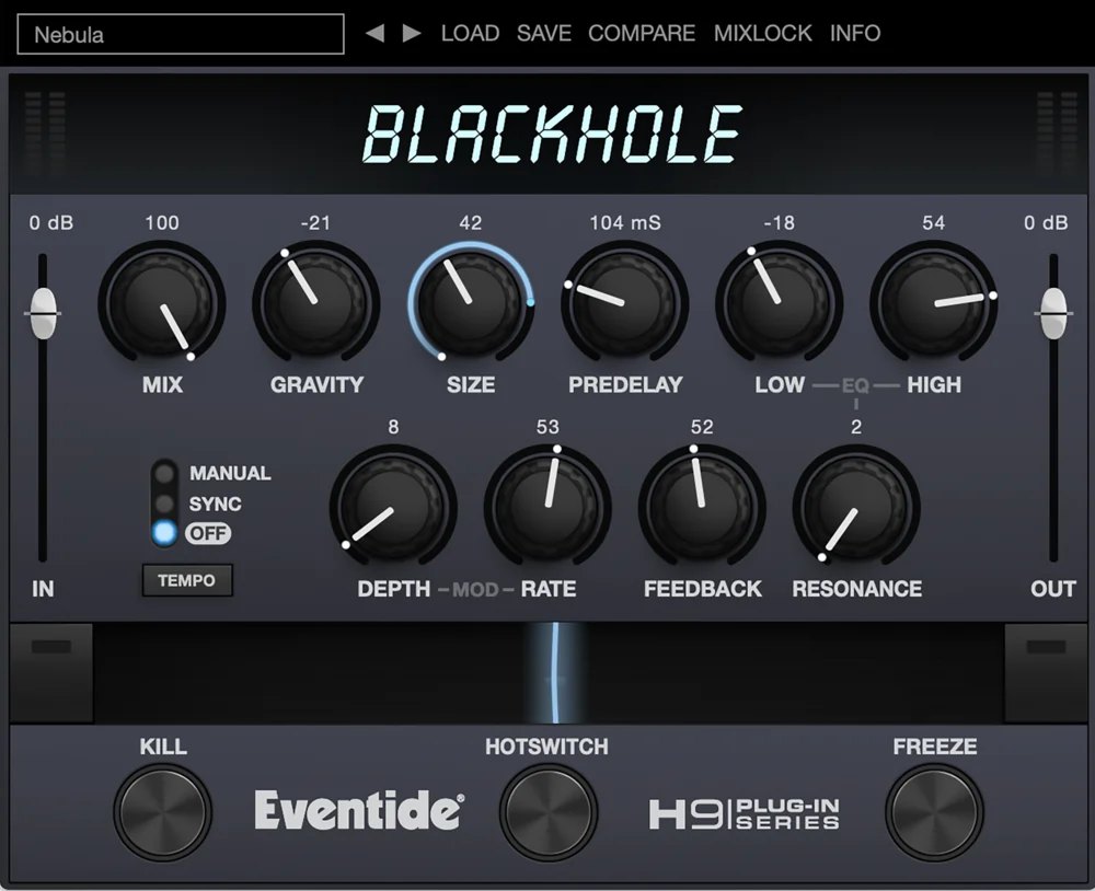 Blackholeの画面