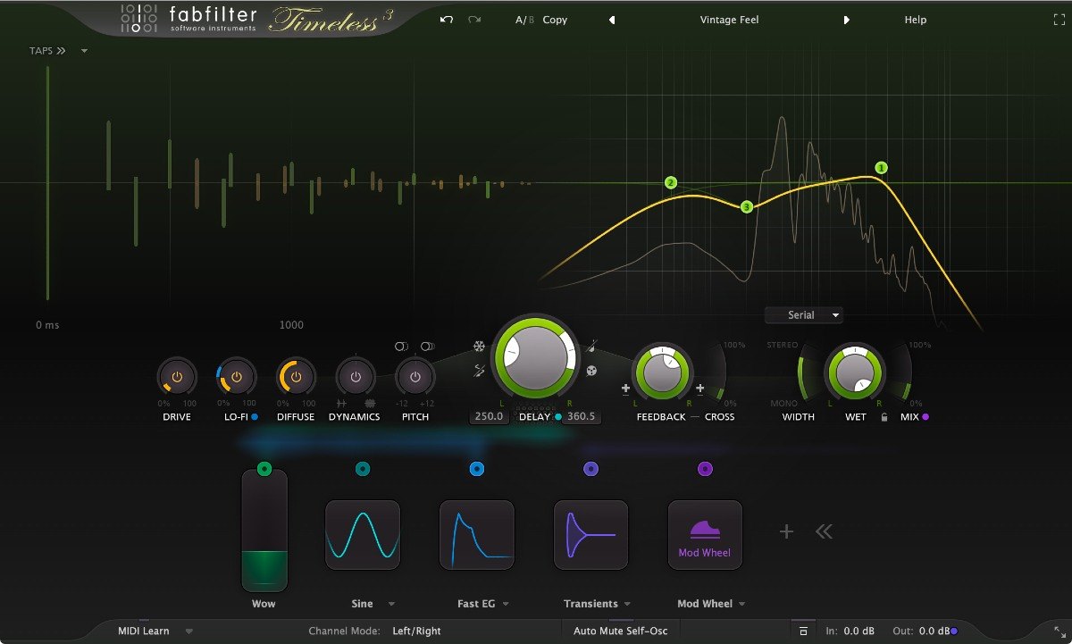 FabFilter Timeless 3の画面