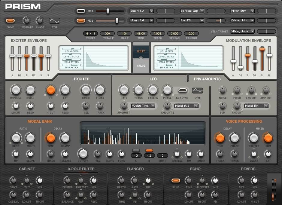 Reaktor Prismの画面