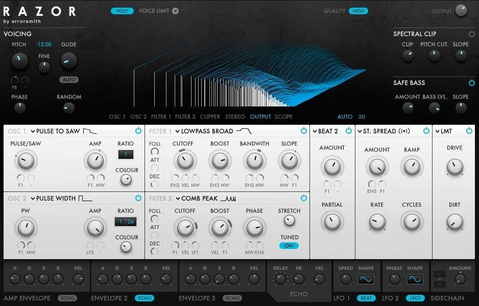 Reaktor Razorの画面