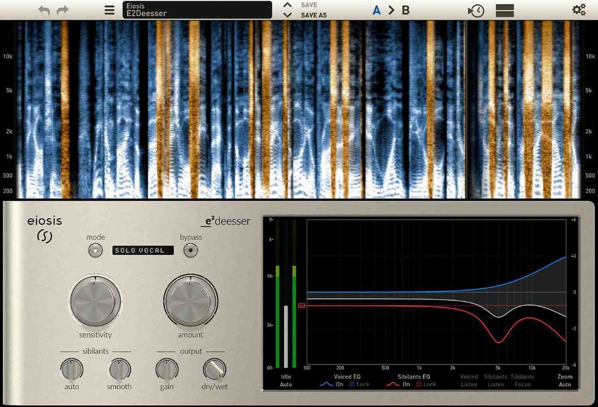 Eiosis e2deesserの画面