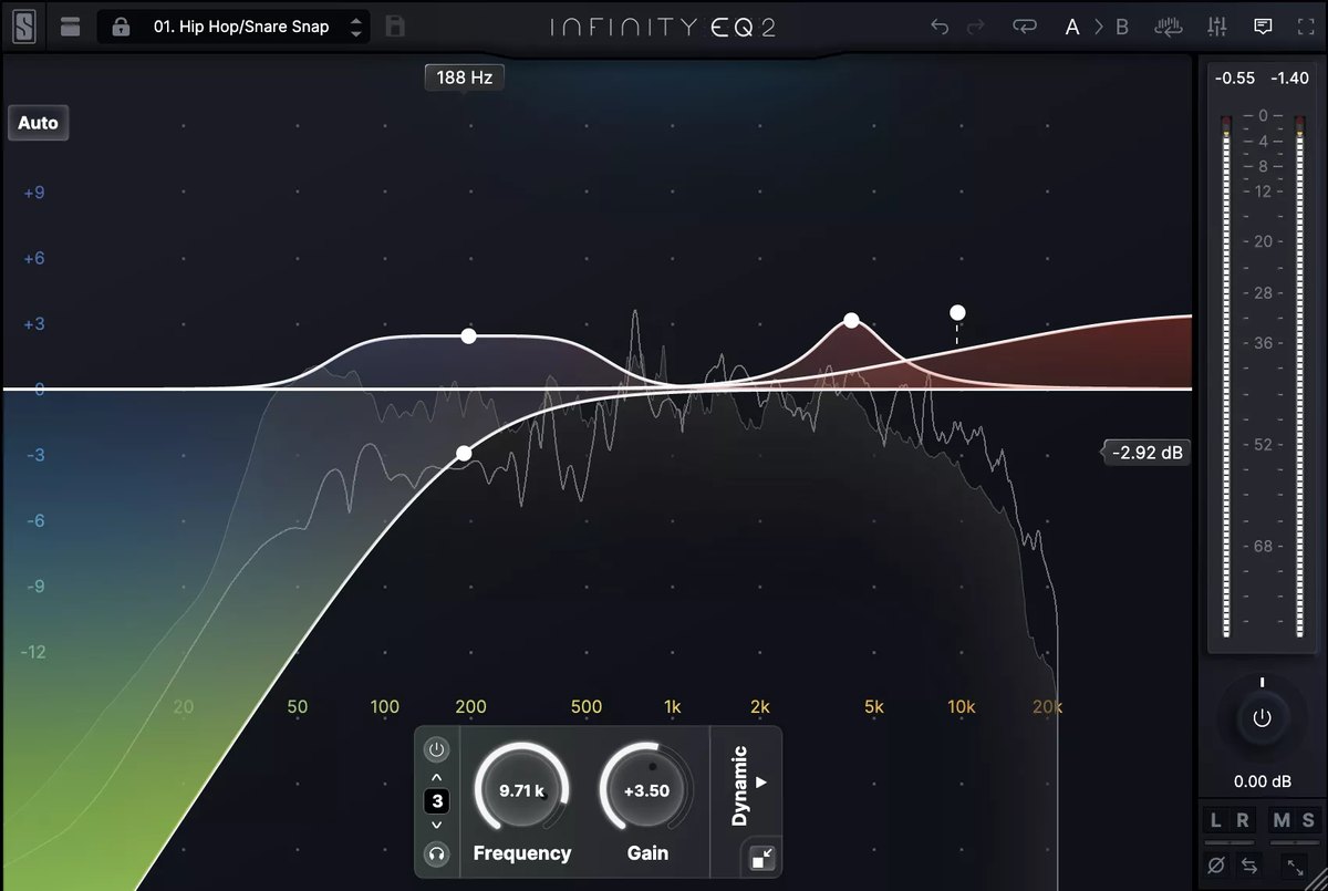 Infinity EQ 2の画面