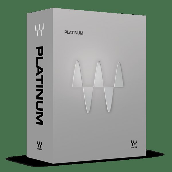 Waves Platinumの箱。灰色の箱に「PLATINUM」と書かれている