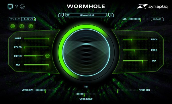 WORMHOLEの画面